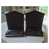 Antique cast iron Bradley & Hubbard bookends