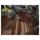 Vintage red road bicycle