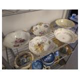 Vintage gold rimmed floral China bowls