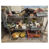 Contents of shelf, tools