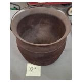 Antique cast-iron cauldron