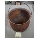 Antique cast iron pot, kettle,