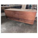 Large rolling wooden storage test, ~6' long