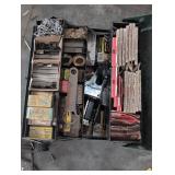 Toolbox w/ Staple Gun,  Staples, Nails