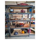 Shelf with contents