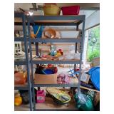 Shelf with contents