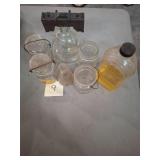 Vintage glass jars