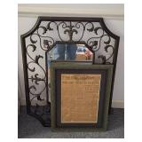 Mirror and newspaper