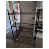 Metal wire rack utility shelf,  4'-5' tall