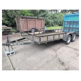 tandem-axle utility or landscape trailer