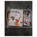 Container of vintage books