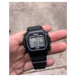 black Casio F-108WH digital watch