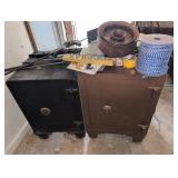 2 heavy combo safes on wheels