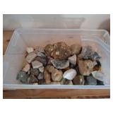 Collection rocks, minerals, crystal specimens