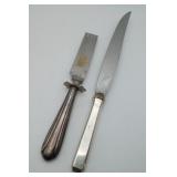 Towle Sterling Silver Handle Carving Knife 2 Pcs