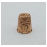 Gold FILLED Antique Thimble #7