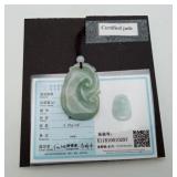 Jadeite Jade Ruyi Chinese Pendant Necklace