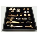 VTG Mens Cufflink Kremetz Swank Tie Bar Jewelry