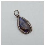 Sterling Purple Stone Australian Boulder Opal ??