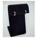 New Sterling Moissanite Huggie Earrings