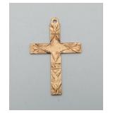 14K Yellow Gold Cross 2.7 grams