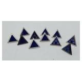 Sterling Silver International Machinist Pins 11gms