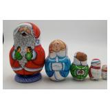 Maytryoshka Santa Claus Nesting Doll Russian Paint