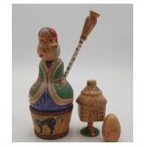 Slavic Folklore Baba Yaga Russian Nesting Doll