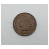 1902 Indian Head One Cent US Penny Coin