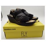 New in Box Black London Fly Sandals Shoes
