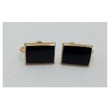 Gold FILLED Onyx Srewback Earrings