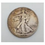 1941-S Silver Half Dollar US Walking Liberty Coin