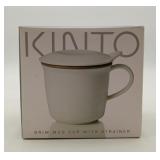 New Kinto Brom Mug Cup With Strainer Light Purple
