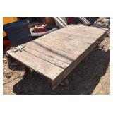 Steel Wheel Wood Warehouse Cart