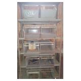 Metal Parts Bins & Shop Shelf