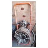 Electric Plumbers Snake Heavy Duty Working