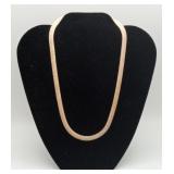 Sterling Silver Herringbone Mesh Necklace 15.6gms