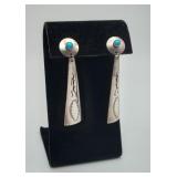 Native American Sterling Kokopelli Sterling Earing