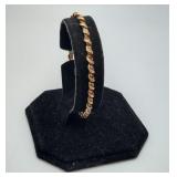 10K Gold Ruby & Diamond ? Bracelet 6.45 grams