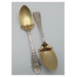 Sterling 2 Citrus Spoons 925 40.3 grams