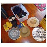 LL Bean Mitten Leather Motorcycle Gloves Sun Hats