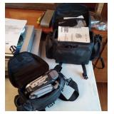 2 Vintage Sony Camcorders Handycam & Case