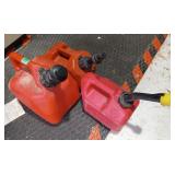 3 Plastic Safety Gas Cans