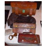 Harley Davidson Motorcycle Leather Roll Bag Wallet