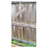 Butterfly Shepard Hook Flower Hanger Wrought Iron