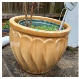 Large Glazed Teracotta Planter Flower Pot