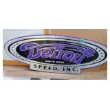 Detroit Metal Tin Lithograph Sign