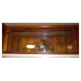 Harley Davidson Model Motorcycle in Glass Case