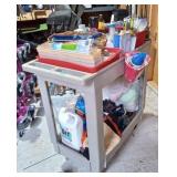Rubber Made Shop Cart & Contents Paint Brushes ETC