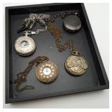 Skeleton Analog Quartz Novelty Pocket Watches